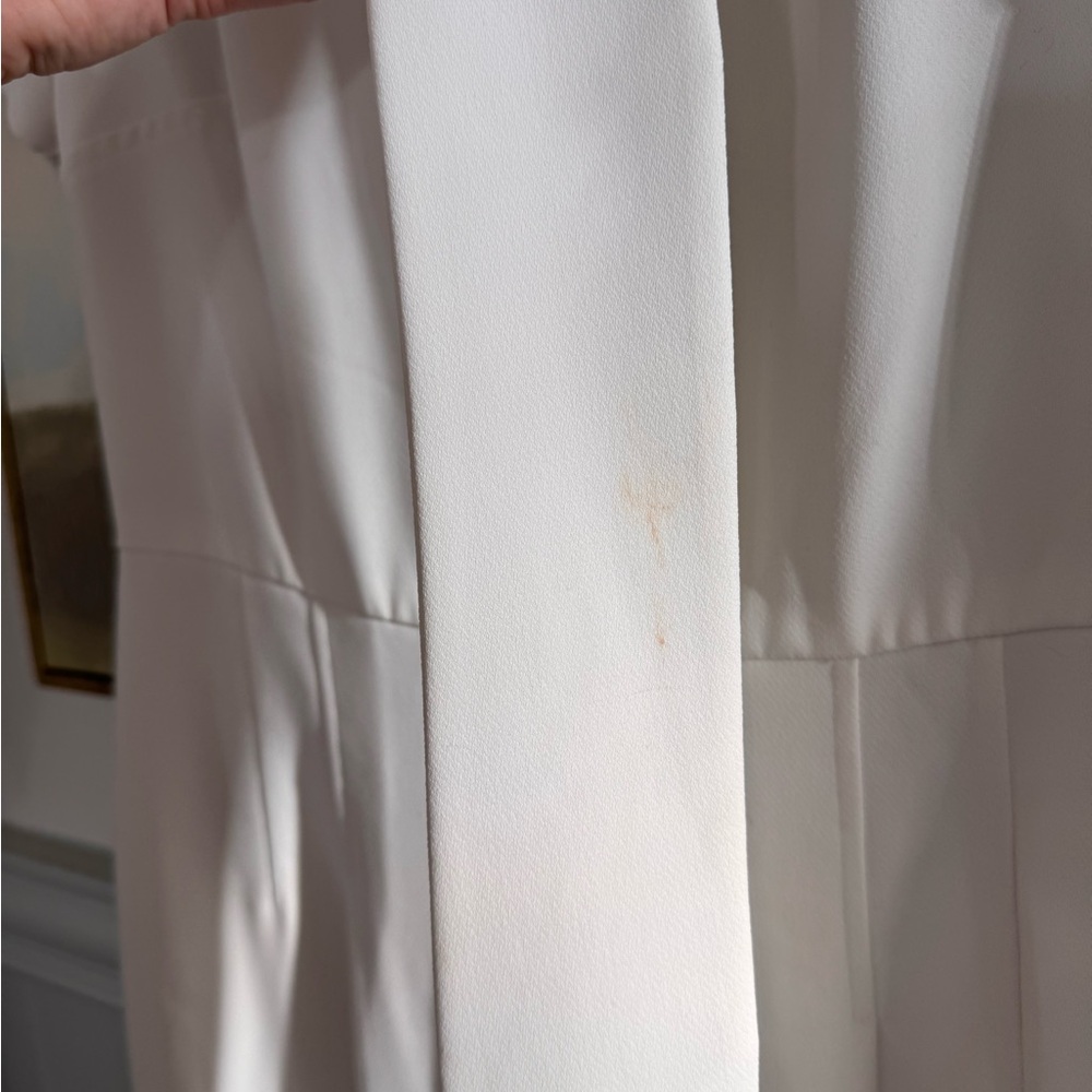 CLUB MONACO Sannah White Tie Front Jumpsuit Size 4 - Picture 7 of 7